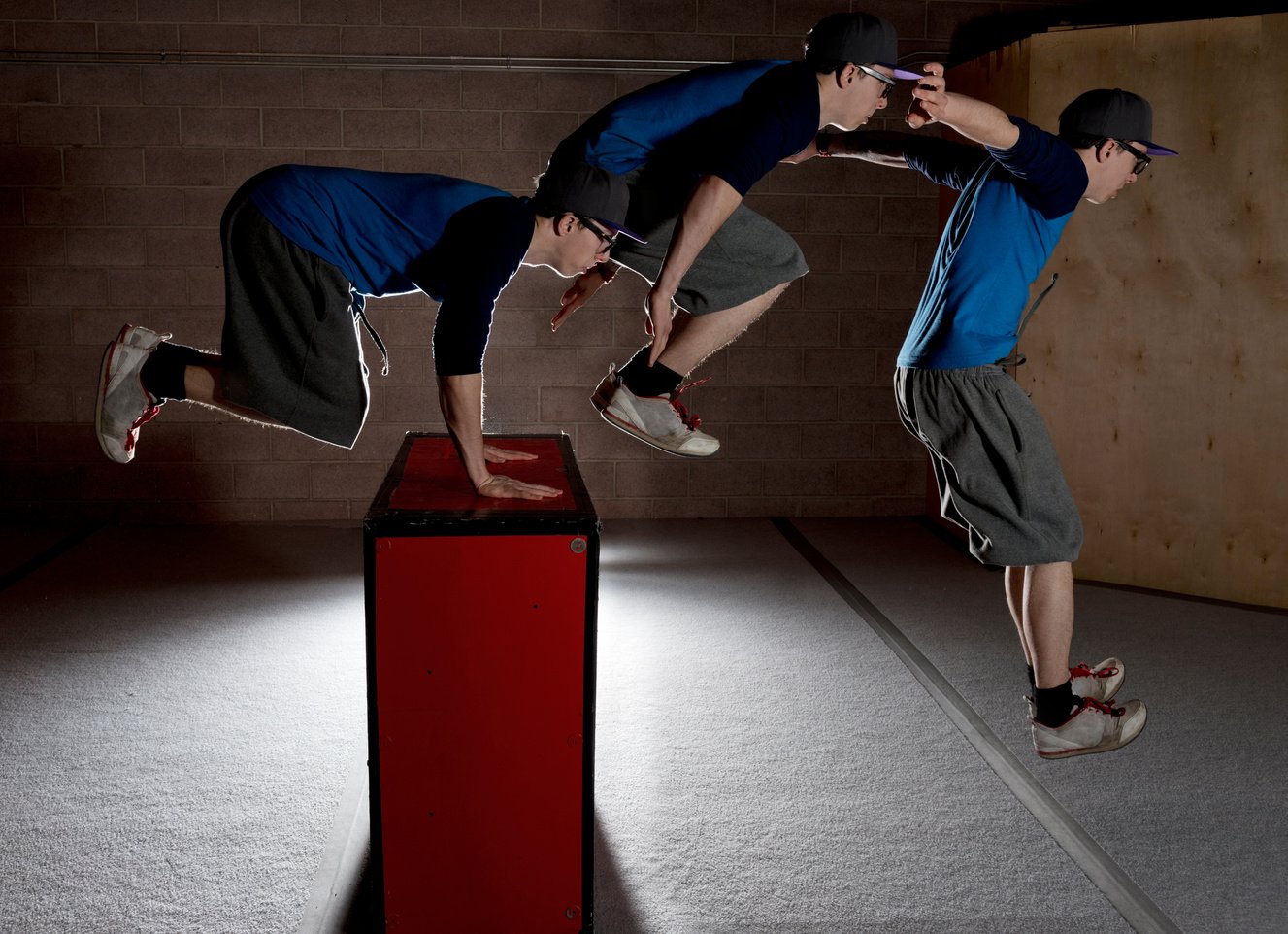 Parkour Multiple Exposure